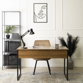 Biurko NOTTI 120 cm Orzech/Czarny