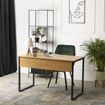 Biurko NOTTI 120 cm Dąb złoty/Czarny