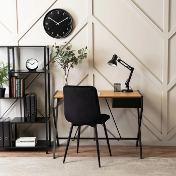 Biurko KACPER Dąb złoty/Czarne