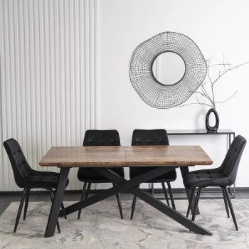 Stół rozkładany HAMILTON 160-200 cm Dąb rustykalny