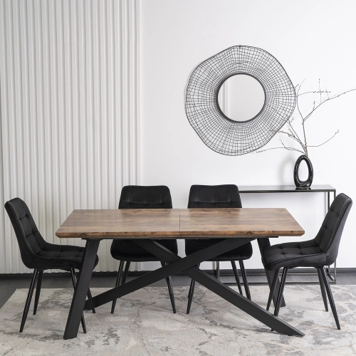Stół rozkładany HAMILTON 160-200 cm Dąb rustykalny