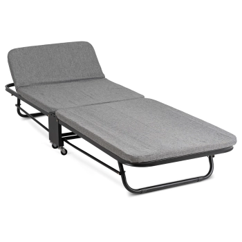 Łóżko Rozkładane Leżak Leżanka Turystyczne Jednoosobowe ZUZA Szare