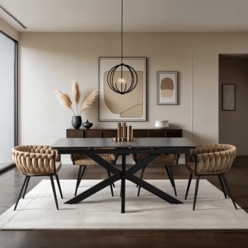 Stół rozkładany Lux 2 160-240 cm Czarny