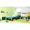 Łożko pojedyncze Traktor  140x70 z materacem zielony