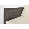 Sofa ogrodowa 2-osobowa z technorattanu MALAGA - brązowa
