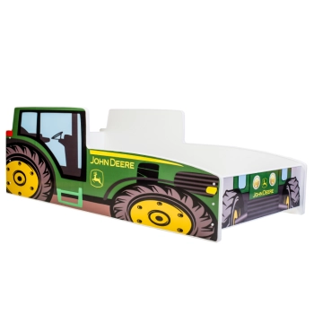 Łożko pojedyncze Traktor  140x70 z materacem zielony