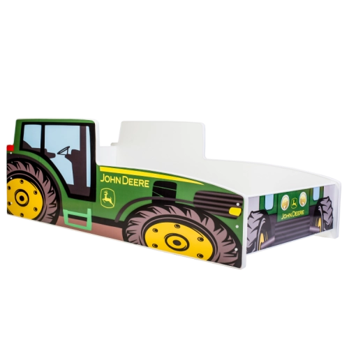 Łożko pojedyncze Traktor  140x70 z materacem zielony