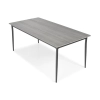 Stół ogrodowy aluminiowy BOSANO 180 - czarny