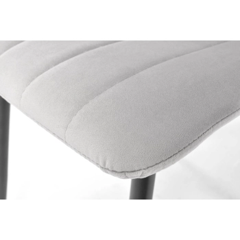 Krzesło welurowe SOFIA - szare