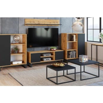 Półka  Shelf 100 cm dąb craft złoty