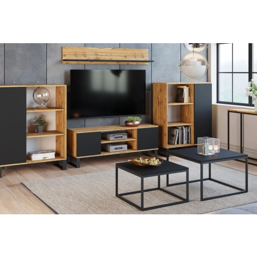 Półka  Shelf 100 cm dąb craft złoty