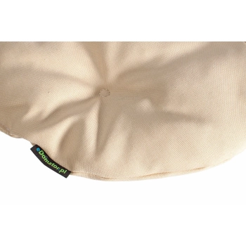 Poduszka okrągła na krzesło OFELIA 36 cm - kremowa