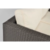 Sofa ogrodowa 2-osobowa z technorattanu MALAGA - brązowa