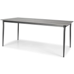 Stół ogrodowy aluminiowy BOSANO 180 - czarny