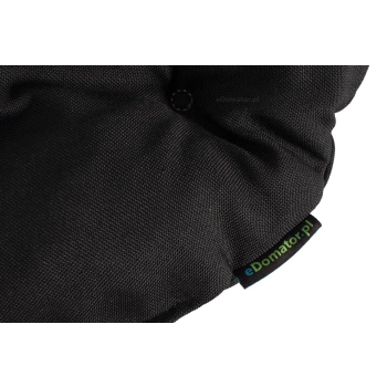 Poduszka okrągła na krzesło OFELIA 36 cm - czarna