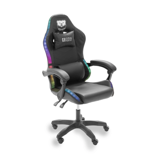 Fotel Gamingowy Grizzly RGB - Czarny
