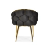 Krzesło designerskie glamour BALLOON - czarny