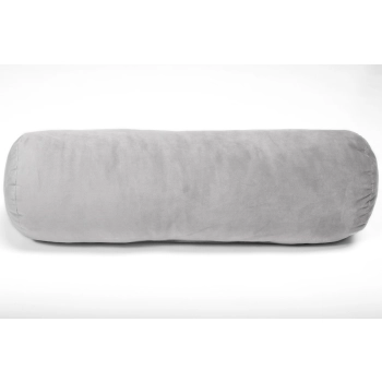 Dekoracyjny wałek poduszka z guzikiem 50 cm- szary