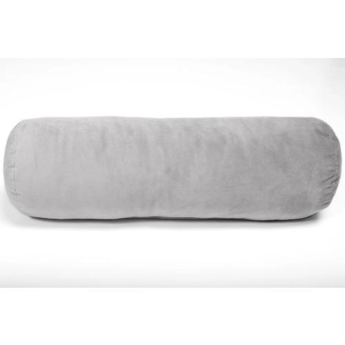 Dekoracyjny wałek poduszka z guzikiem 50 cm- szary