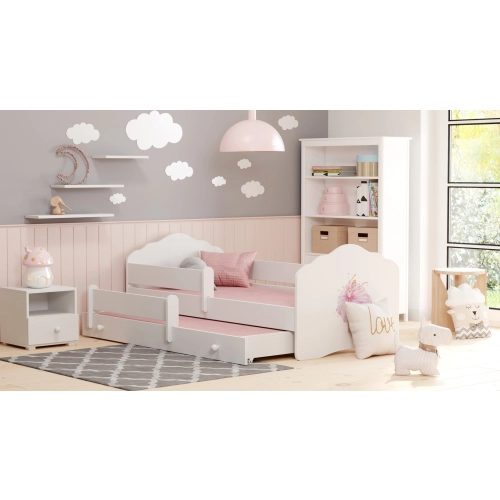 Łożko podwójne FALA 160x80 Księżniczka w koronie