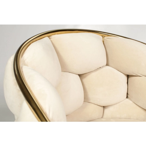 Stylowe krzesło glamour BALLOON - beżowe