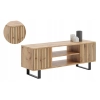 Szafka RTV 135 cm loft dąb craft złoty - lamele