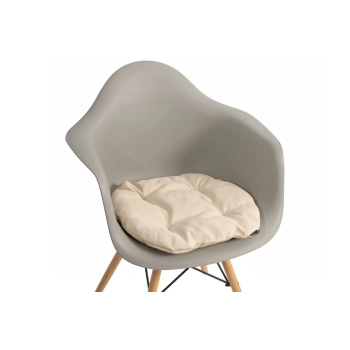 Poduszka na krzesło KAMILA 43 x 40 cm - kremowa