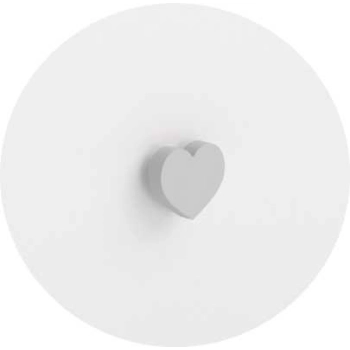 Szafka nocna Emi biała, uchwyt szary