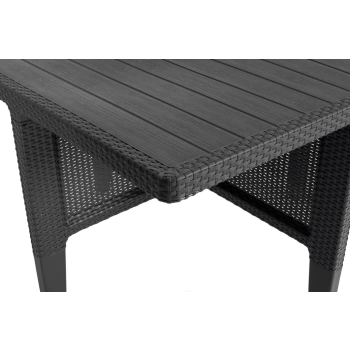 Meble ogrodowe COLUMBIA 5 zestaw 4-osobowy - grafitowy