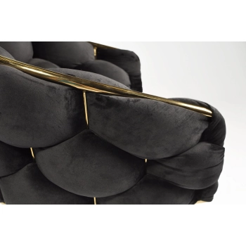 Krzesło designerskie glamour BALLOON - czarny
