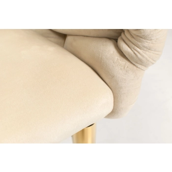 Stylowe krzesło glamour BALLOON - beżowe