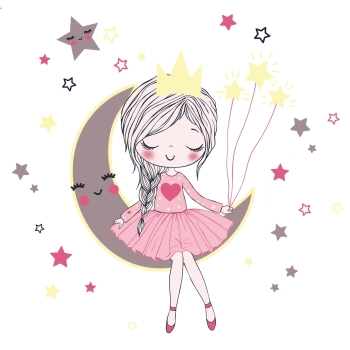 Łóżko podwójne LUK 160x80 Śpiąca księżniczka