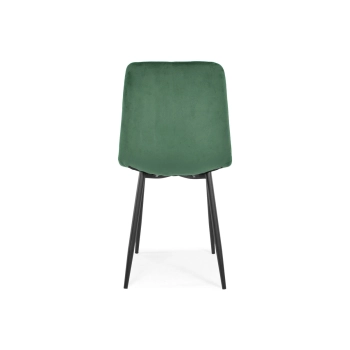 Krzesło welurowe SOFIA - butelkowa zieleń
