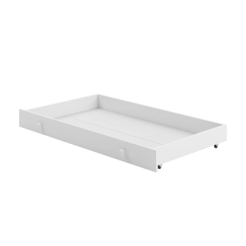 Łożko dziecięce ERYK z szufladą i barierką 160x80 panel czarny