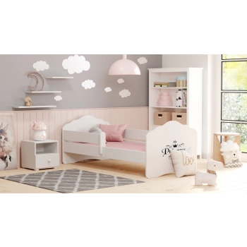 Łożko dziecięce FALA z barierką 160x80 Princess