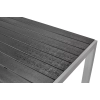 Stół ogrodowy aluminiowy MODENA 150 - srebrno-czarny