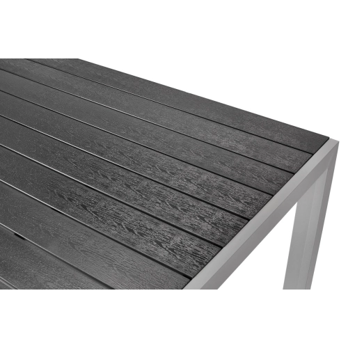 Stół ogrodowy aluminiowy MODENA 150 - srebrno-czarny