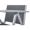 Krzesło ogrodowe składane aluminiowe WENECJA  - Srebrne