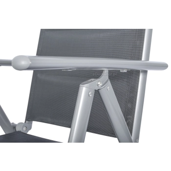 Krzesło ogrodowe składane aluminiowe WENECJA  - Srebrne