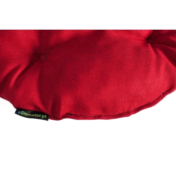 Poduszka okrągła na krzesło OFELIA 36 cm - czerwona