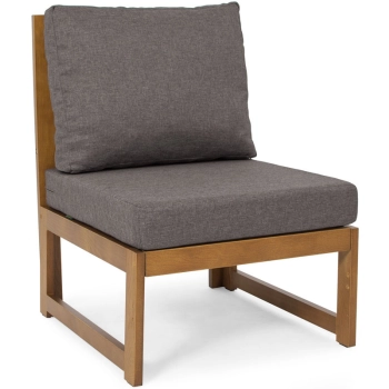 Segment  środkowy MALTA  - jasny brąz/grafitowa poduszka