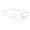 Łóżko podwójne LUK 160x80 Gwiazdki