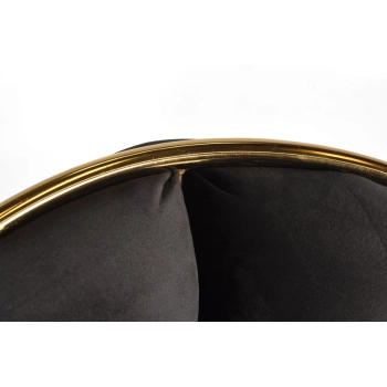 Krzesło designerskie glamour BALLOON - czarny