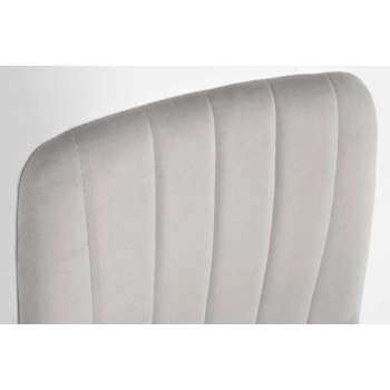 Krzesło welurowe SOFIA - szare