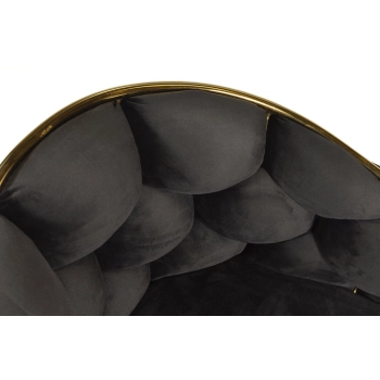 Krzesło designerskie glamour BALLOON - czarny