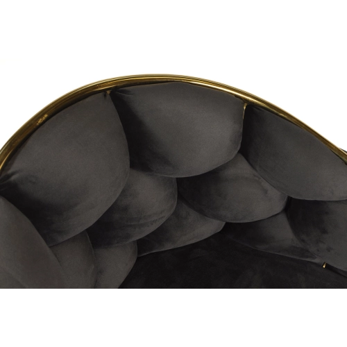 Krzesło designerskie glamour BALLOON - czarny