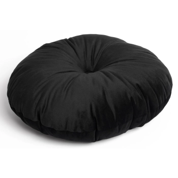Okrągła poduszka OLIWIA 40 cm - czarna