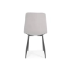 Krzesło welurowe SOFIA - szare