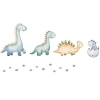 Łożko dziecięce LUK z szufladą i barierką 160x80 Dinozaury