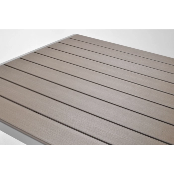 Stół ogrodowy aluminiowy MODENA 150 - Srebrny